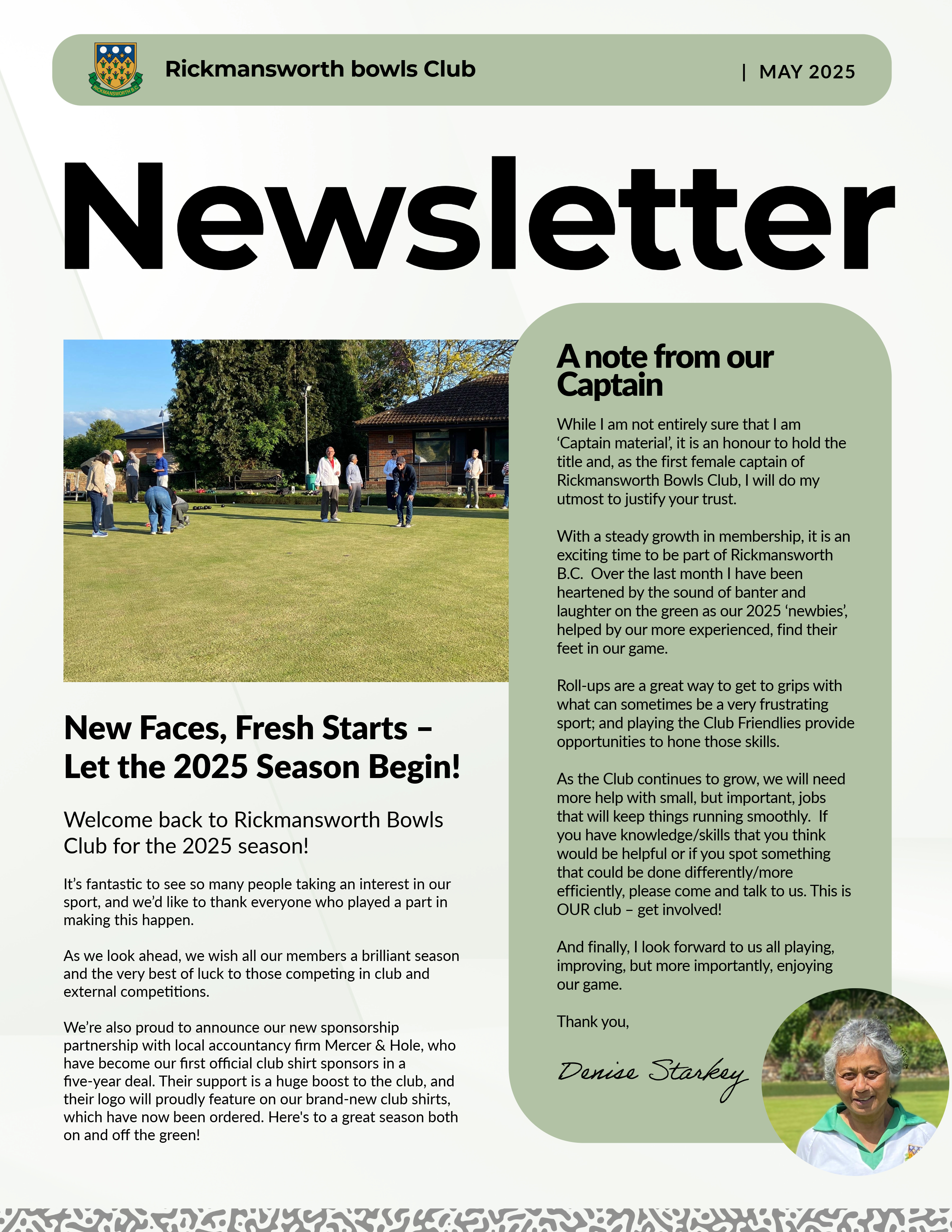 May Newsletter 2025